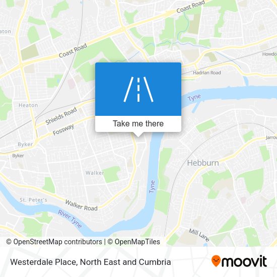 Westerdale Place map