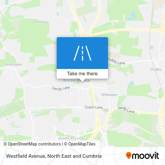 Westfield Avenue map