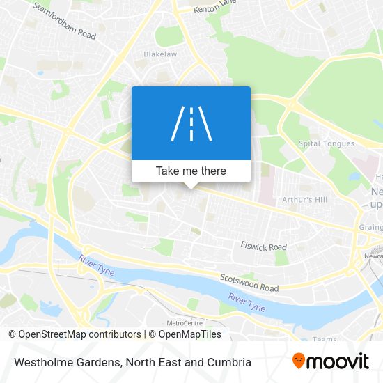 Westholme Gardens map