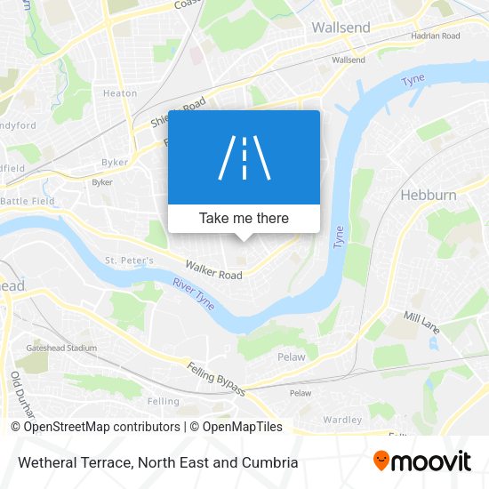 Wetheral Terrace map