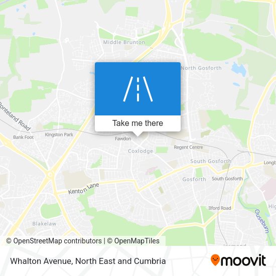 Whalton Avenue map