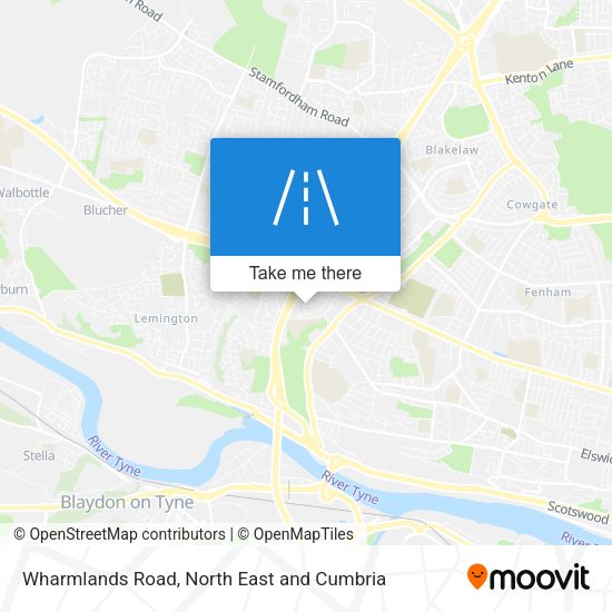 Wharmlands Road map