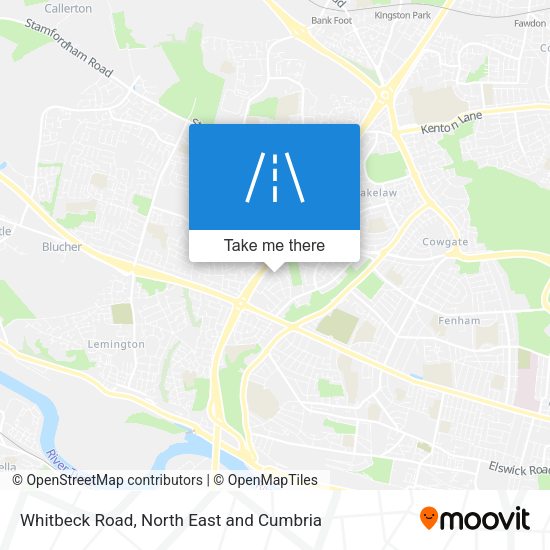 Whitbeck Road map