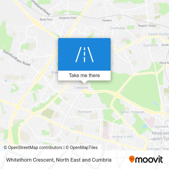 Whitethorn Crescent map