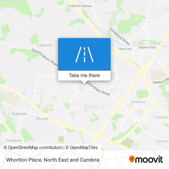 Whorlton Place map