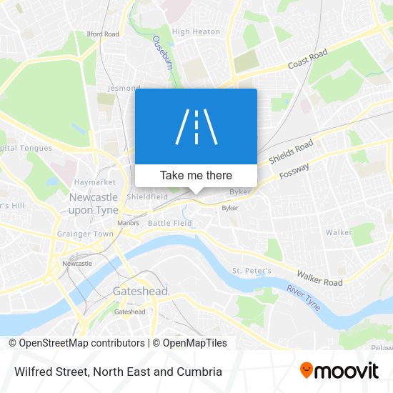 Wilfred Street map
