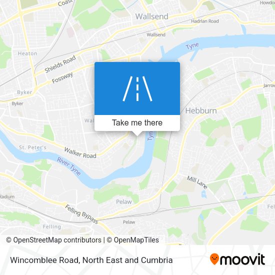 Wincomblee Road map