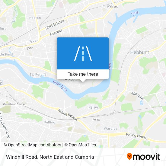 Windhill Road map