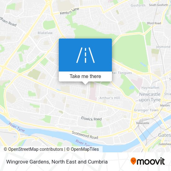 Wingrove Gardens map
