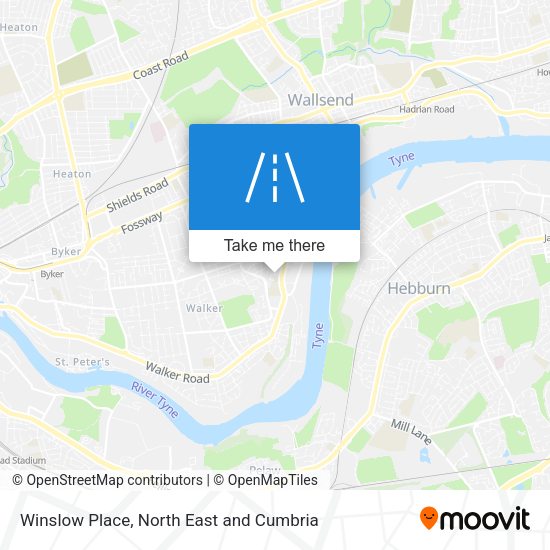 Winslow Place map