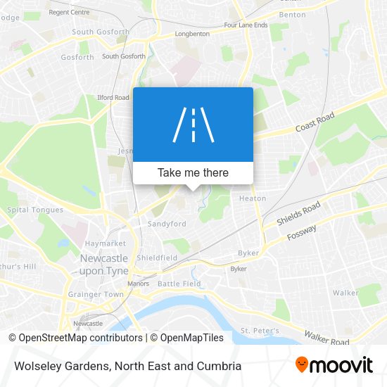 Wolseley Gardens map