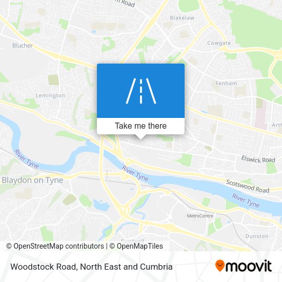 Woodstock Road map