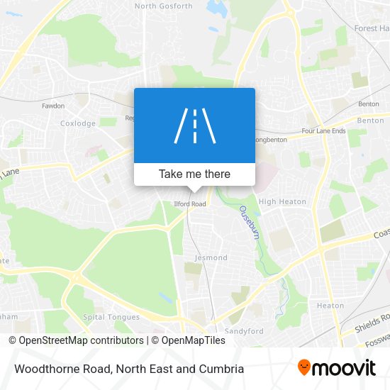 Woodthorne Road map