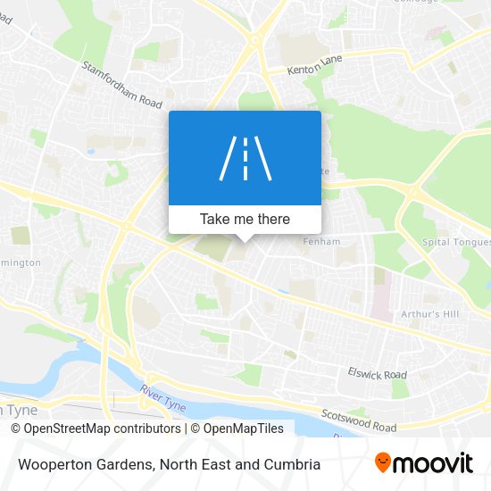 Wooperton Gardens map