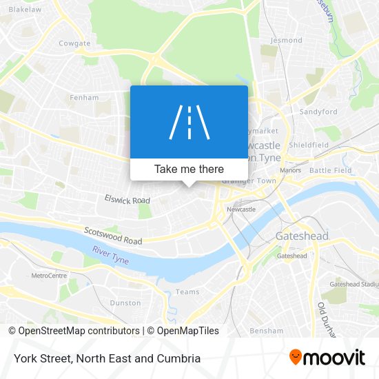York Street map