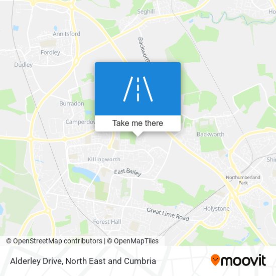Alderley Drive map
