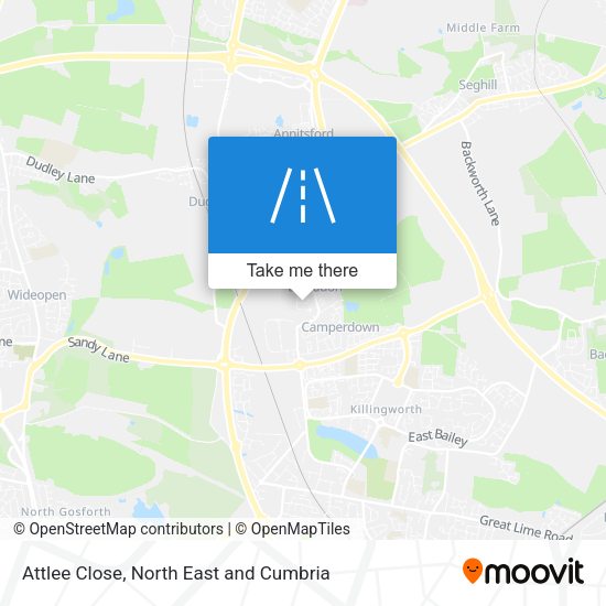 Attlee Close map