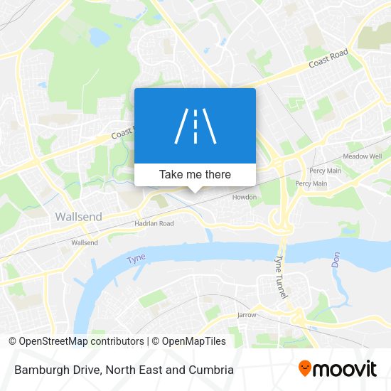 Bamburgh Drive map
