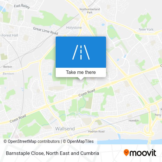Barnstaple Close map