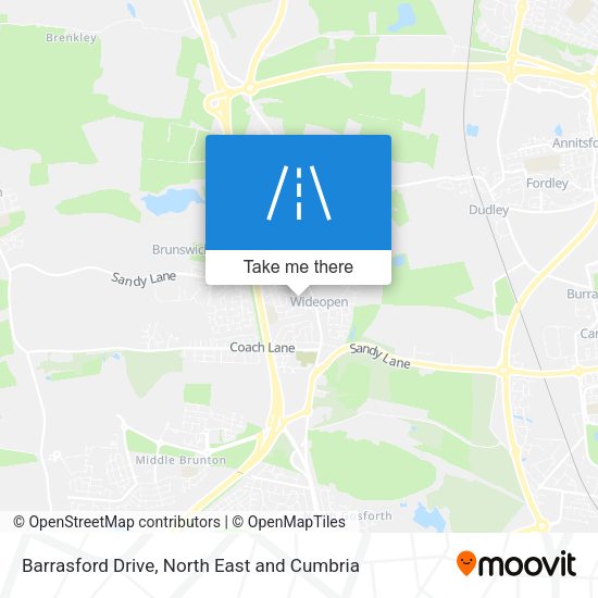 Barrasford Drive map