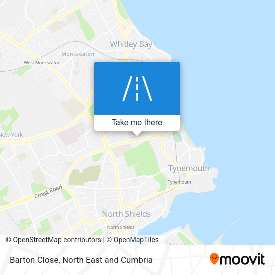 Barton Close map