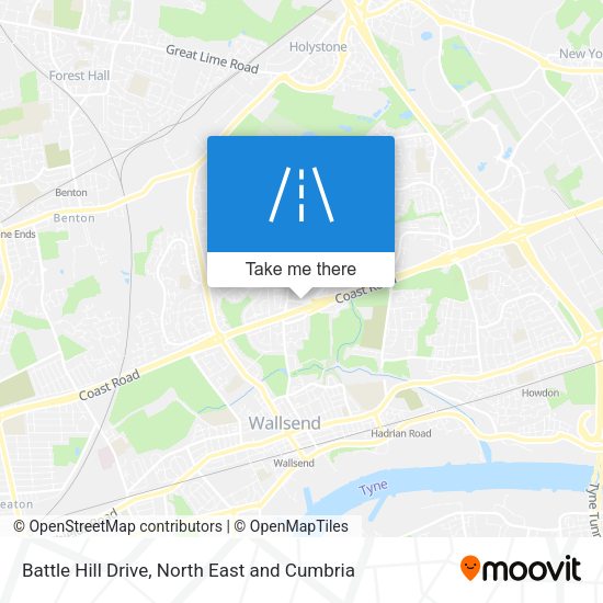 Battle Hill Drive map
