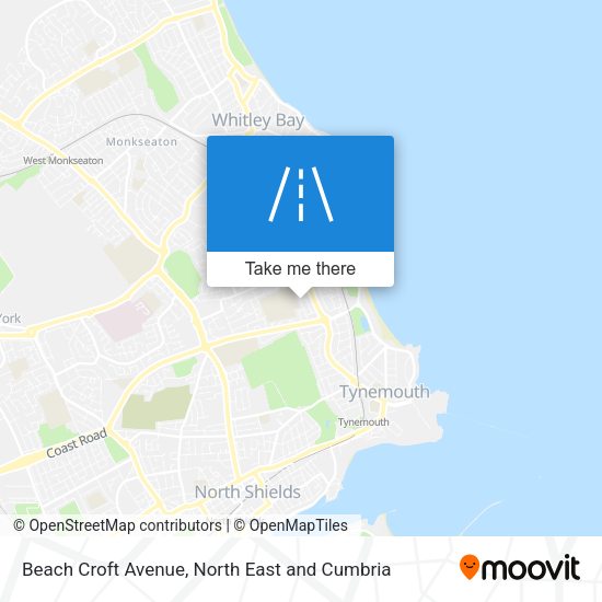 Beach Croft Avenue map