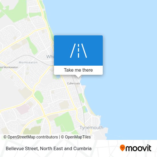Bellevue Street map