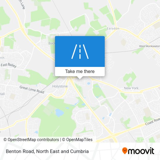 Benton Road map