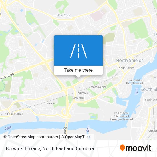 Berwick Terrace map