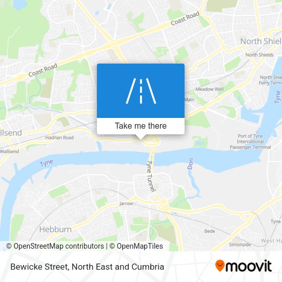 Bewicke Street map