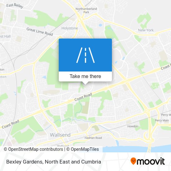 Bexley Gardens map