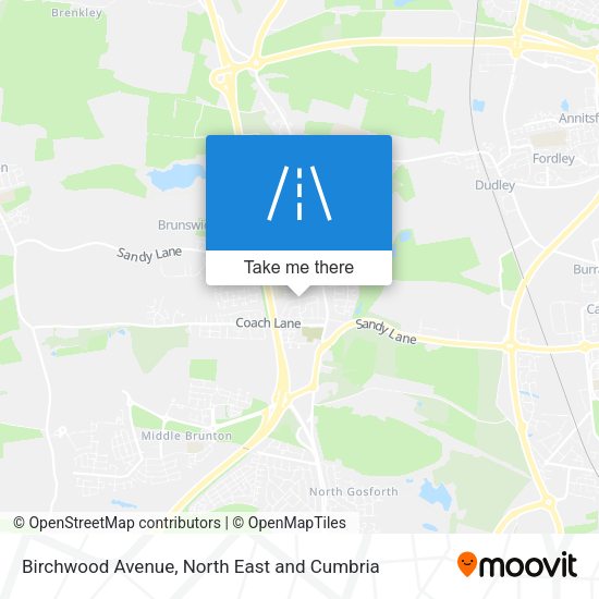 Birchwood Avenue map