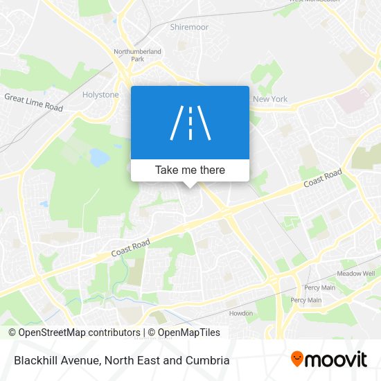 Blackhill Avenue map