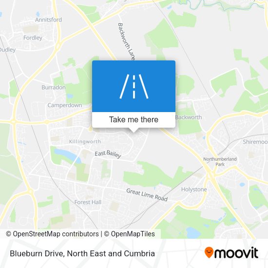 Blueburn Drive map