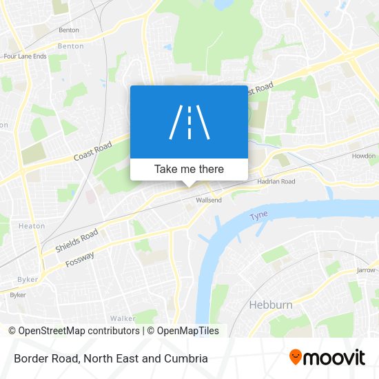 Border Road map