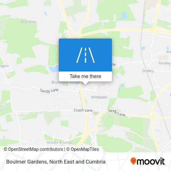 Boulmer Gardens map