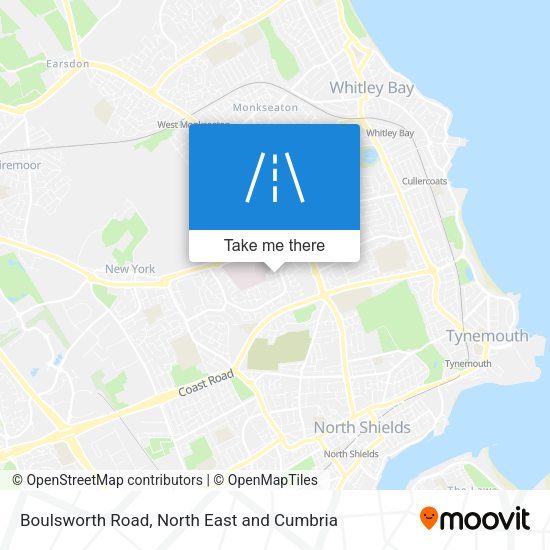 Boulsworth Road map