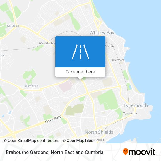 Brabourne Gardens map