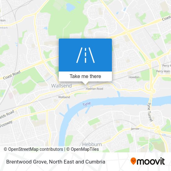 Brentwood Grove map