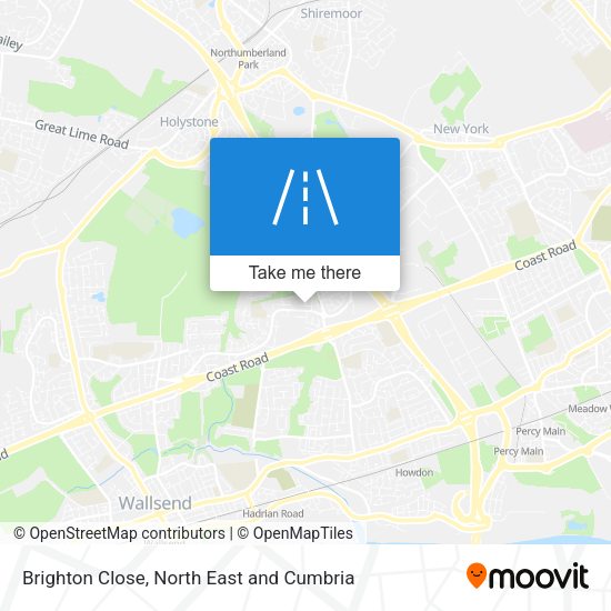 Brighton Close map