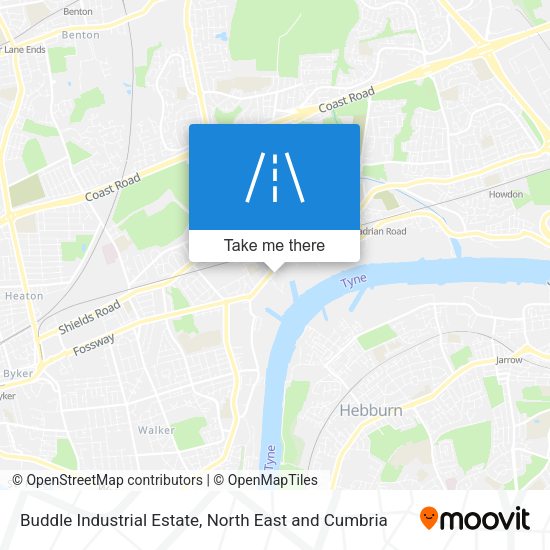 Buddle Industrial Estate map
