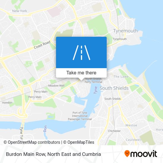 Burdon Main Row map