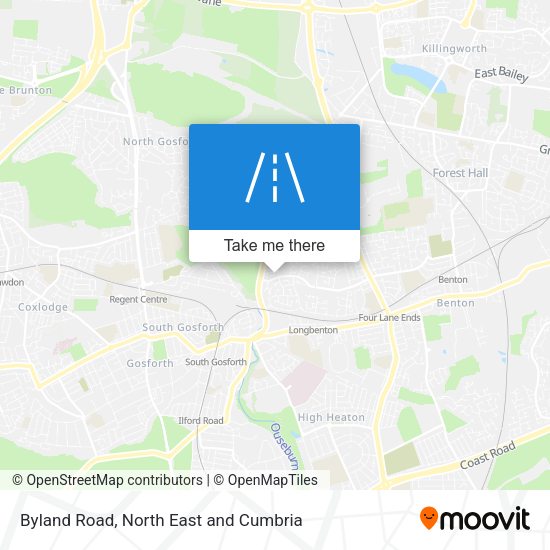 Byland Road map