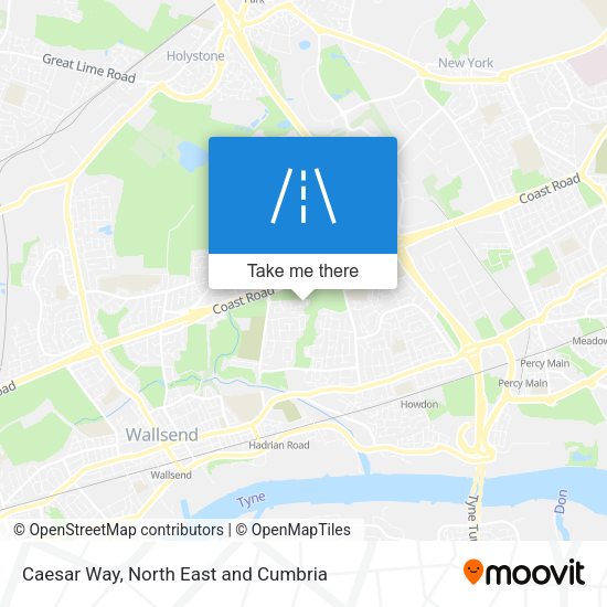 Caesar Way map