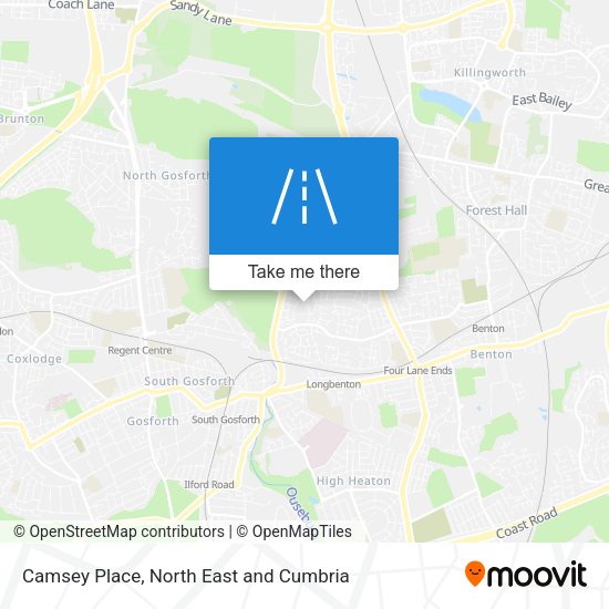 Camsey Place map