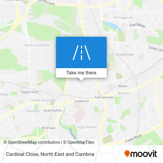 Cardinal Close map