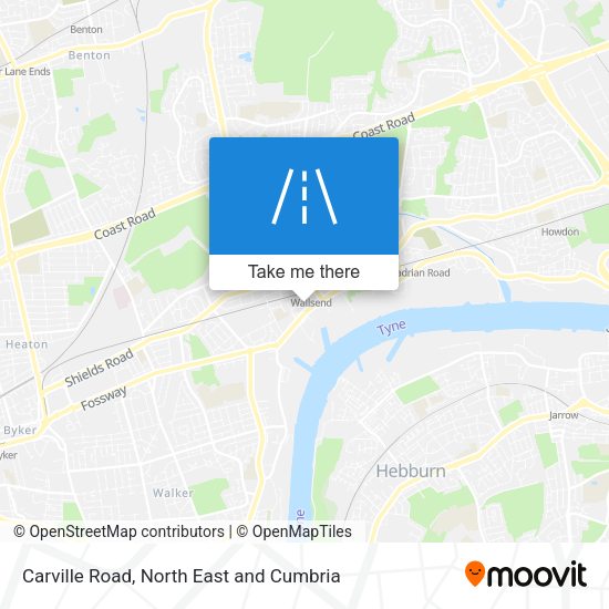 Carville Road map