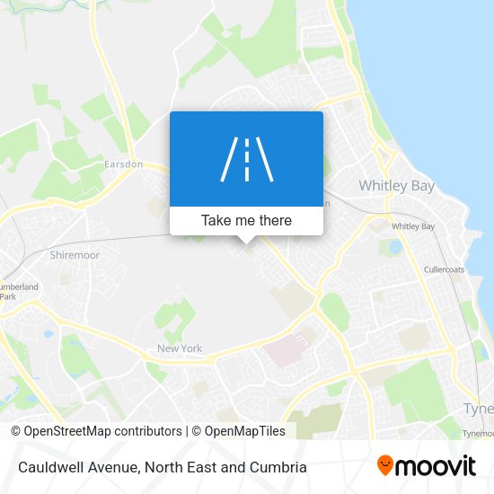 Cauldwell Avenue map