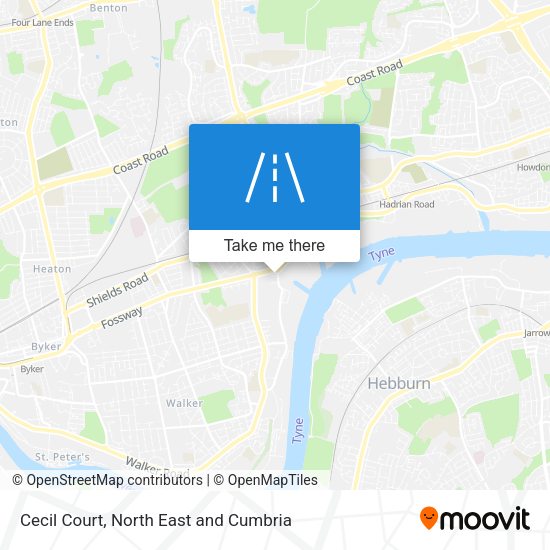Cecil Court map